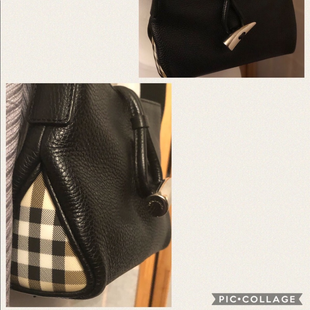Burberry London Nova Check|Leather Shoulder Bag - Picture 2 of 7